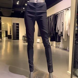 Sarah Pacini, black, pull on stretch linen leggings in SP size 1